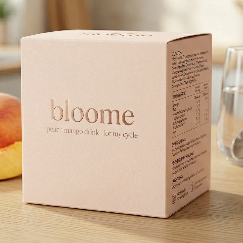 bloome Balance Verpackung – Trinkpulver bei PMS mit 10 Wirkstoffen